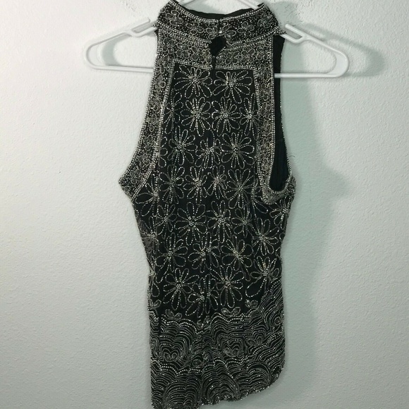 Laurence Kazar Women's Silk Embellished Blouse S - Picture 6 of 7